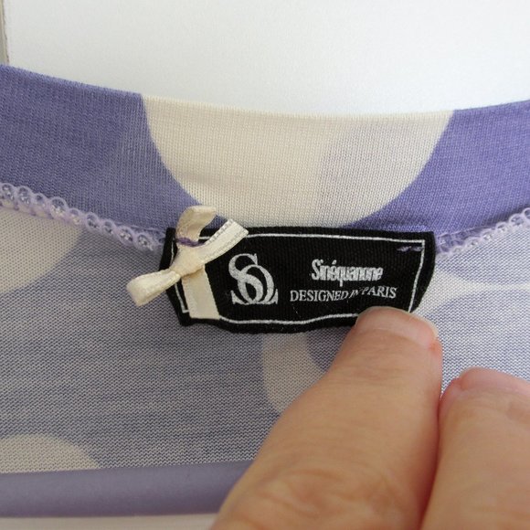 Sinequanone Cornflower Blue White Faux Wrap Dress - Picture 2 of 7